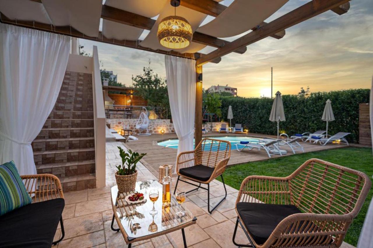 Villa Ellovos With Private Pool Rethymno  Exterior photo